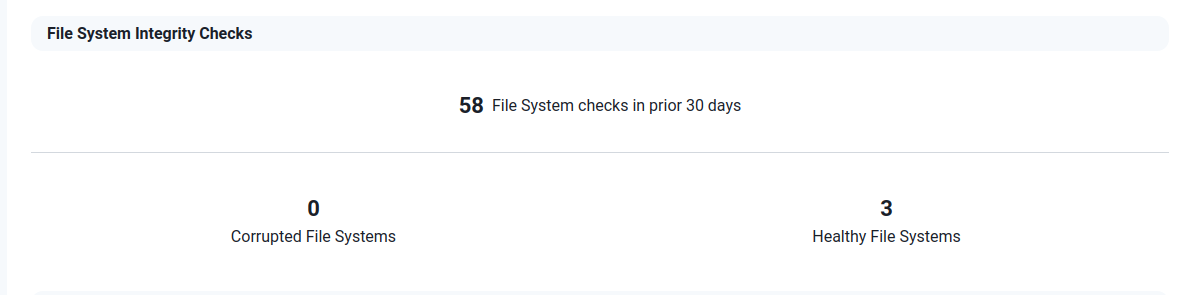 Figure 3.2: File System Integrity Checks